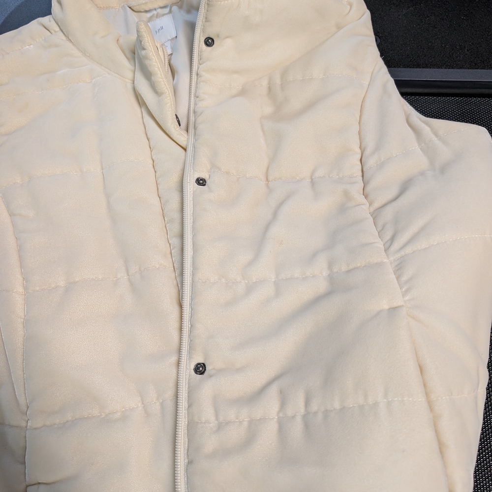 J. Jill Off-White Quilted Vest - Picture 5 of 7